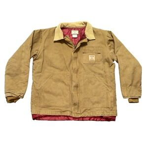 Northeast Outfitters Zip Front Canvas Jacket Coat Men's Size XL Tan Workwear